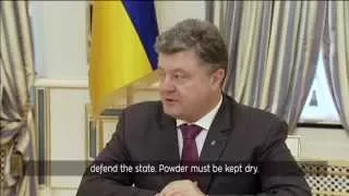 Ukraine Steps Up Defences Against Russia: President Poroshenko says army is ready to defend Ukraine