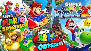 Super Mario 3D World + Super Mario Odyssey + Super Mario Galaxy 2 - Full Game Walkthrough