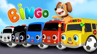 BINGO | Nursery Rhymes | Baby Song |  Dog &  3D Car Kids Songs | Baby Car Songs TV