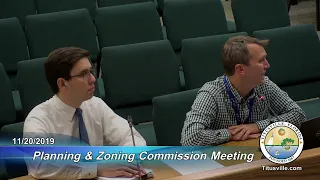 Planning and Zoning Commission Meeting — 11/20/2019 - 6:00 p.m.