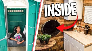 Ultimate Hidden Airbnb Inside A Port-a-Potty!