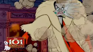 Cruella Loses it! | HD (5/11) Movie Scenes | 101 Dalmatians (1961)