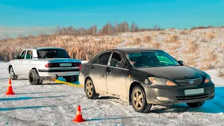 ДУРАКИ на ВОЛГЕ против Toyota Camry 4x4 vs Subaru WRX + Prado 4.0 vs ML320 - ЗЛОЙ СЛОЙ