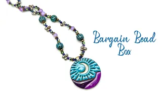 Bargain Bead Box April Unboxing & Moonscape Necklace Tutorial! 🌙🗻💜