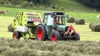 Heuernte in Österreich mit Fendt, Claas Rollant 44 und Steyr 188