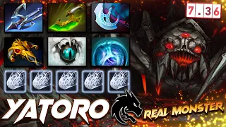 Yatoro Broodmother Real Mosnter 7.36 Action - Dota 2 Pro Gameplay [Watch & Learn]