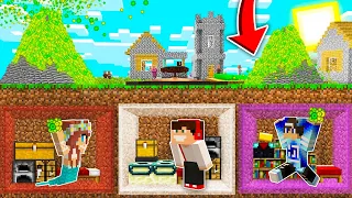 POTĘŻNY WULKAN EXPA vs PODZIEMNA BAZA W MINECRAFT?! GPLAY & LAKI