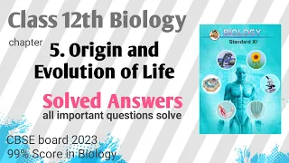 Class 12th biology chapter 5 Origin and Evolution of life exercise | cbse board class 12th 2023