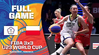 Chinese Taipei v Poland | Women | Full Game | FIBA 3x3 U23 World Cup 2022