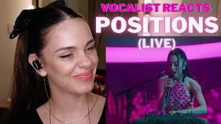 Vocalist Reacts to Ariana Grande - Positions (Live)