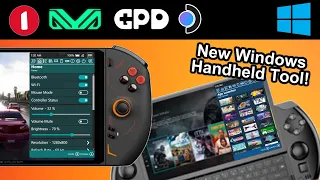 Steam Deck Inspired Windows Gaming Handheld Software - Handheld Control Panel