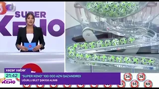 Şəkidə "Super Keno" lotereyası 100 000 manat qazandırdı!