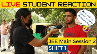 🔴Live Student Reaction 26 July Shift 1 JEE Main Session 2 🔥🔥 || JEE Main 2022 Paper Analysis