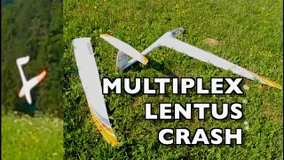 RC Plane Tip Stall Crash - Pilot Error - Multiplex LENTUS 🇸🇮