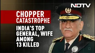 Army Chopper Crash: Defence Chief General Bipin Rawat, Wife Among 13 Killed In Chopper Crash