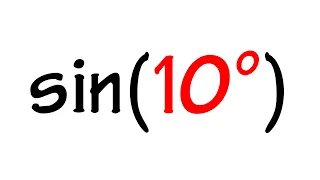 exact value of sin(10 degrees)