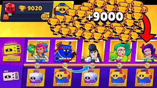 NONSTOP to 9000 TROPHIES Without Collecting BRAWL PASS! Brawl Stars