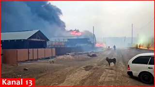 Forest fires in Irkutsk region of Russia spread to residential houses - state of emergency declared