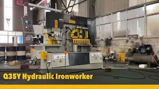 Hydraulic ironworker Machine combined for punching ,shearing ,notching ,bending functions KRRASS