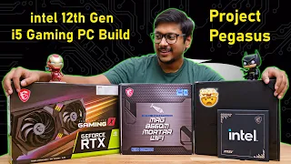 intel i5 12400 & RTX 3060 Gaming PC build... All MSI Edition 😍🔥