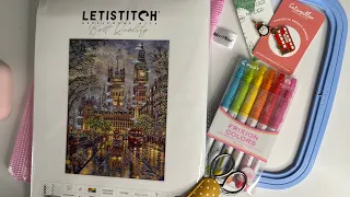 Flosstube extra: Letistitch “The Palace” Unboxing and how to start from a kit