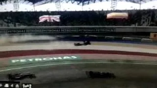 Heftiger crash in Malaysia F1 2013 5