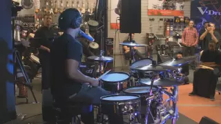 Tony Royster Jr. (Drummer for Jay Z)  Drum Solo On The Roland TD-30KV
