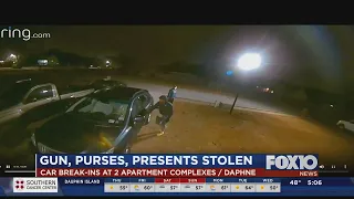 Wave of car burglaries in Daphne