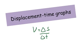 Displacement-Time graphs - IGCSE Physics