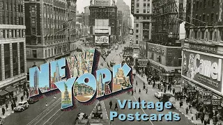 Vintage Postcards from New York City 1948 -- Then and Now