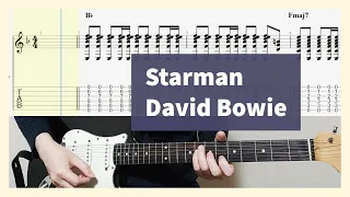 David Bowie - Starman Guitar Cover with Tab