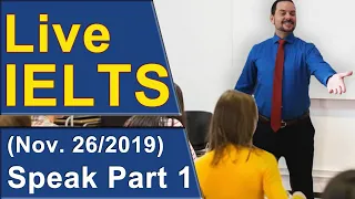 IELTS Live - Speaking Part 1 - Aiming for Band 9