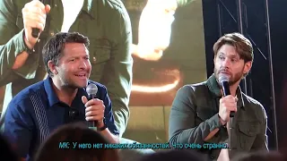 Jensen & Misha JIB12 - End of Jensens panel + beginning of Mishas panel RU SUB