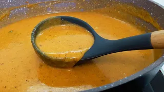 Tomato gravy in 5 minutes for any side dish