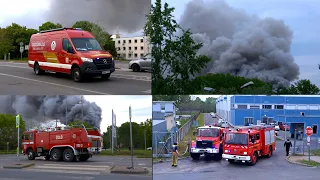 Tűz keletkezett egy Soroksári Hulladékhasznosító Telepen