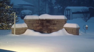 Snow Timelapse of Winter Storm Stella in Poughkeepsie, NY