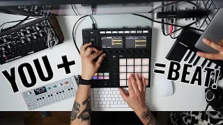 Made a beat with my subscribers on Maschine MK3!!!