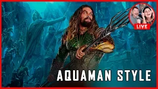 AQUAMAN 🔱 REACTION TRAILER NYCC 2018 | COXINHA NERD