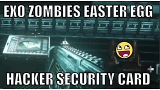 Exo Zombies - MAIN EASTER EGG - STEP 4 Hacker Girl Security Key Card - How To SURVIVE & ESCAPE! CoD