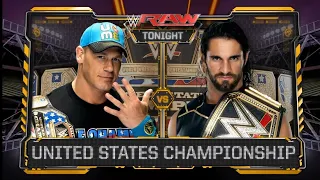 LUCHA COMPLETA: JOHN CENA VS SETH ROLLINS | UNITED STATES CHAMPIONSHIP | 🔴RAW 27/07/15 [LATINO HD]