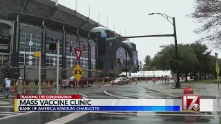 NC mass vaccination clinic wraps up at football stadium in Charlotte