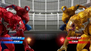 Venom Spiderman (Red) vs Venom Spiderman (Yellow) Fight - Marvel vs Capcom Infinite PS4 Gameplay