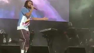 J. Cole performs 1985 Intro To The Fall off At Rolling Loud