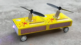How To Make Powerful Mini Matchbox Helicopter 🚁 To Drone Motor at Home