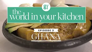 Ghana - Green Boiled Plantain with Garden Eggs Stew - The World in you Kitchen - BBC Good Food