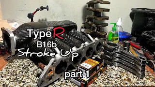 Honda B16b CTR Stroker Build Series part 1 Introduction and Tricks