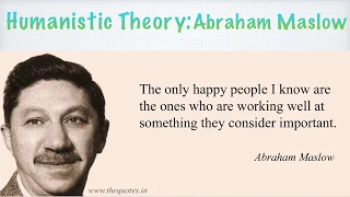 Psychology | Humanistic Theory of Personality | Abraham Maslow |