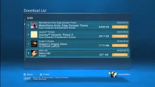 How to download content from your Download list on your PlayStation 3