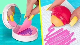 11 DIY Weird School Supplies You Need To Try / School Pranks And Life Hacks