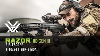 Vortex Razor® HD Gen III 1-10x24 FFP EBR-9 MOA Reticle Explained